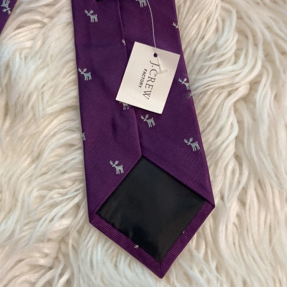 J.Crew Man Tie brand new with tag color purple see all photos - Picture 5 of 8